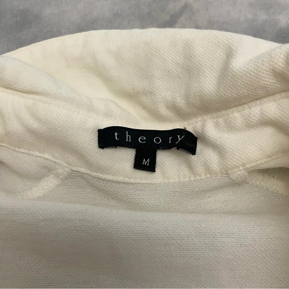 Theory Cream Short Sleeve Polo Shirt  21270 - Picture 2 of 9